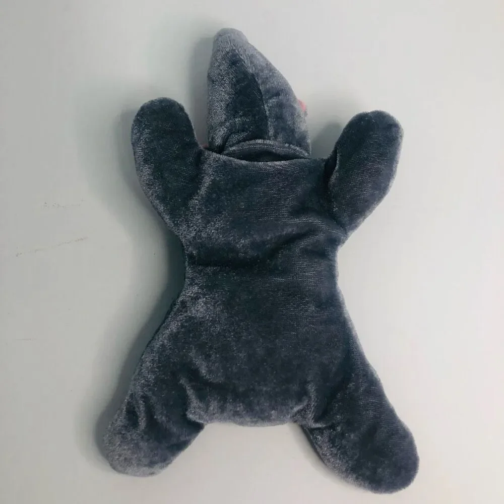 vintage elephant‎ floppy plush grey pink embroidered eyes 9 inch